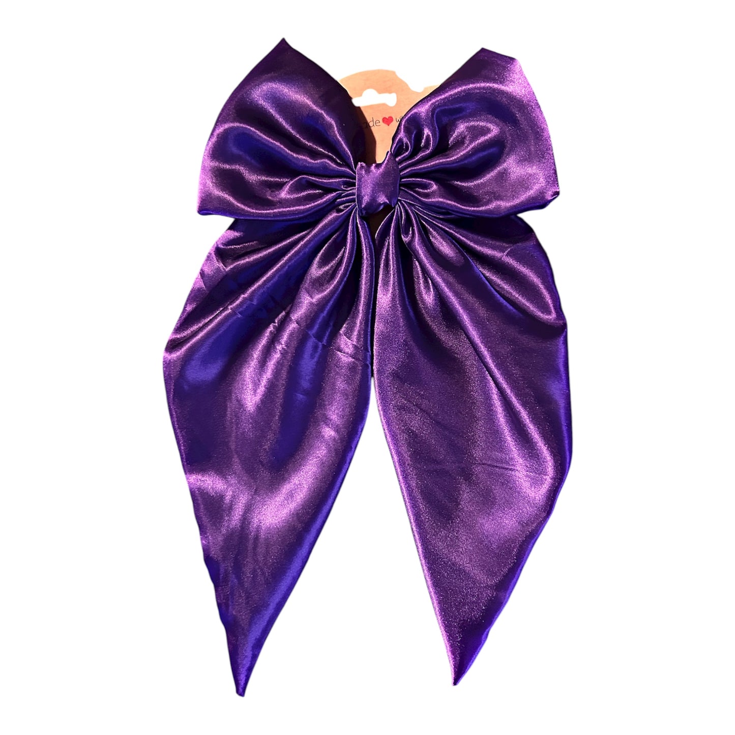 Satin Bow Long Tail Hair Clip