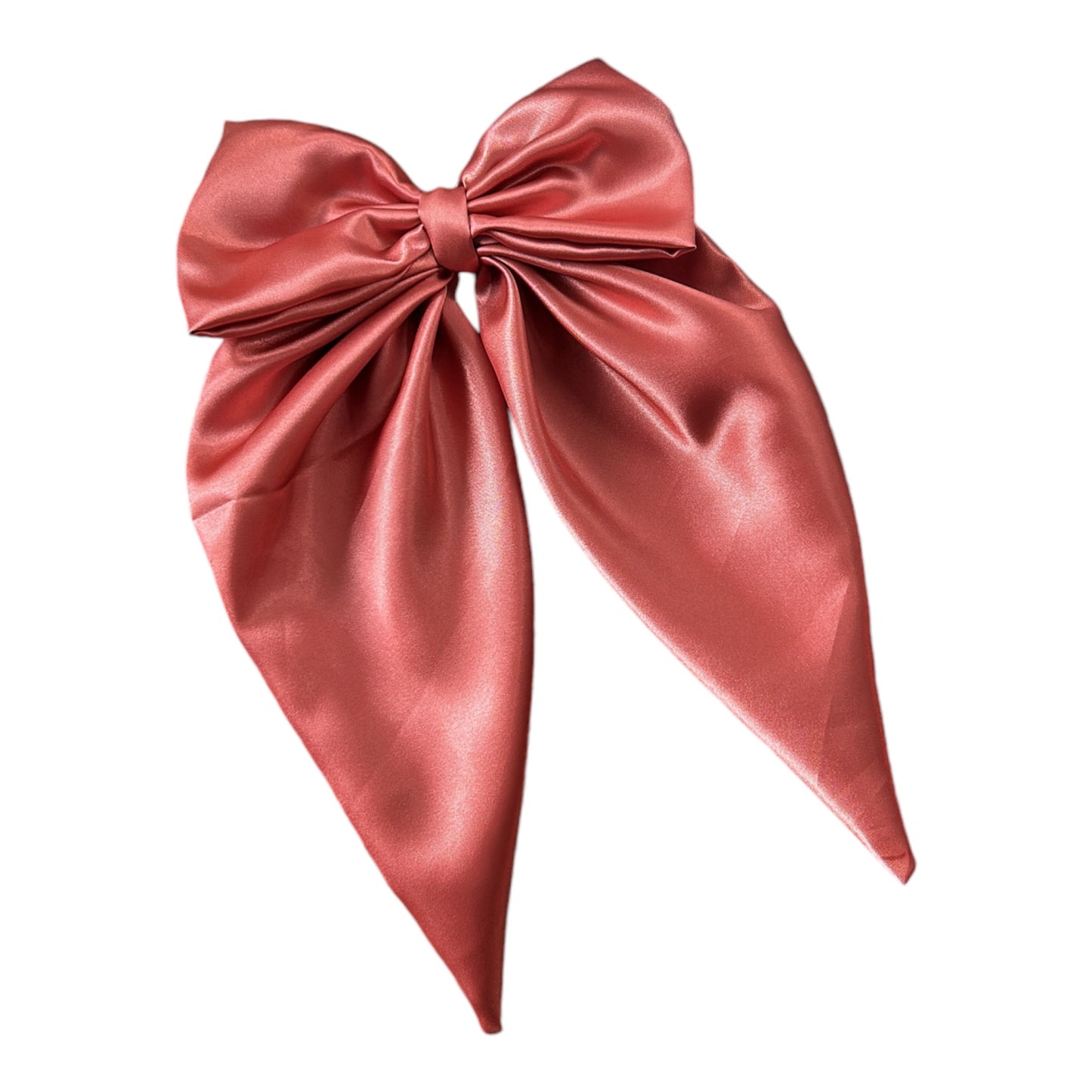 Satin Bow Long Tail Hair Clip