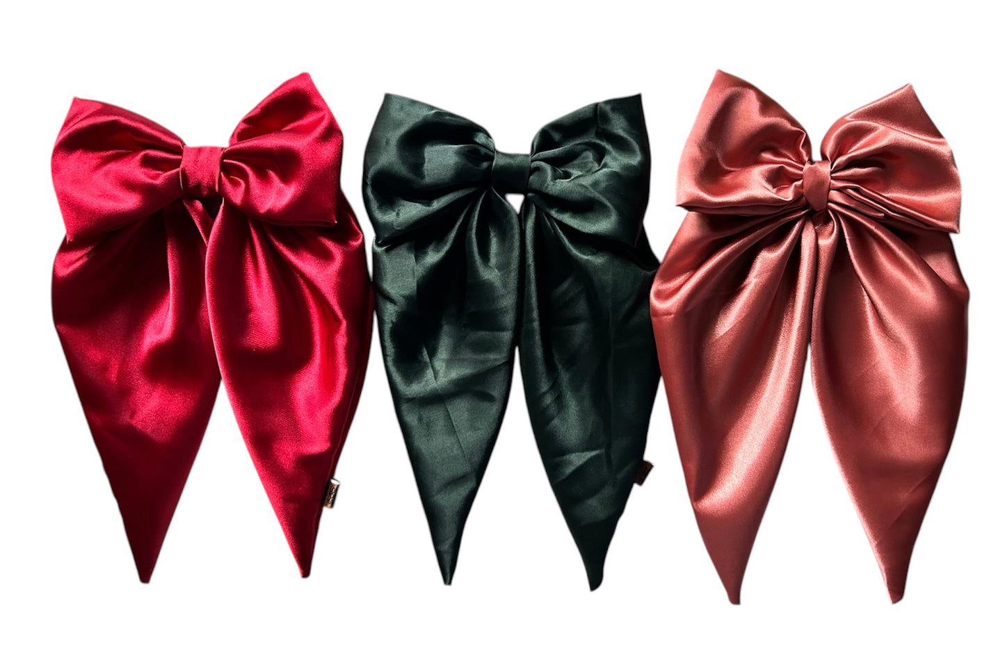 Satin Bow Long Tail Hair Clip