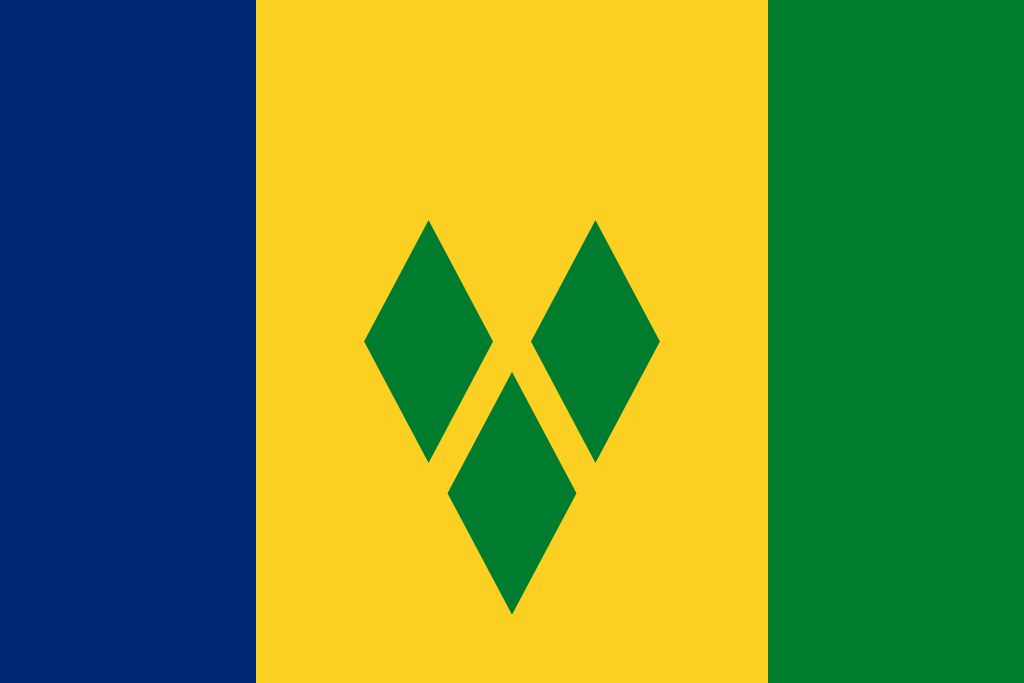 Caribbean Flags Short Tail Bow